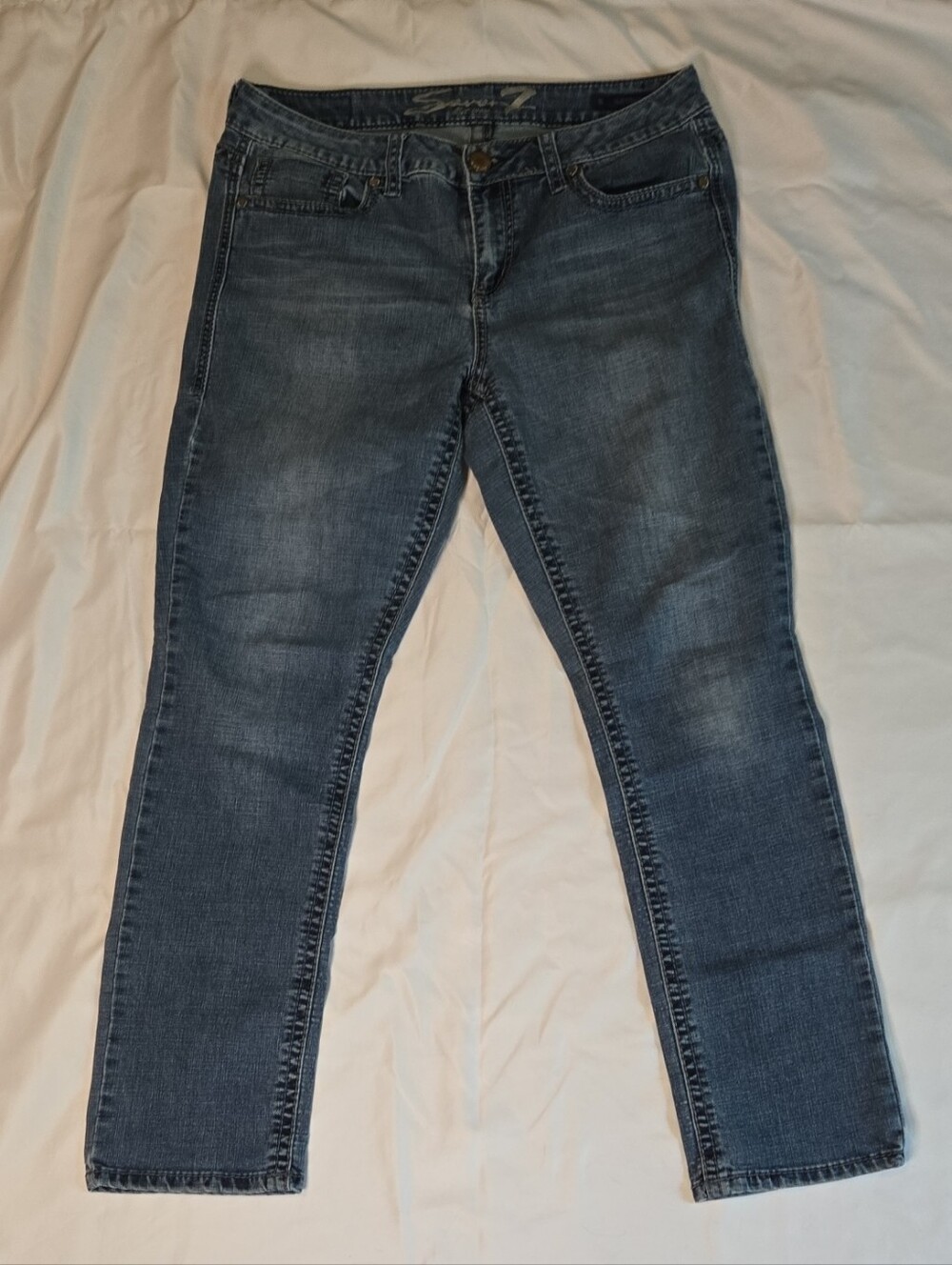 Seven7 Women's Blue Skinny Jeans